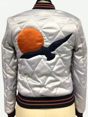 70’s Silver Wings Bomber Jacket back
