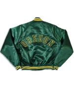 80’s Oregon Ducks Green Bomber Jacket back