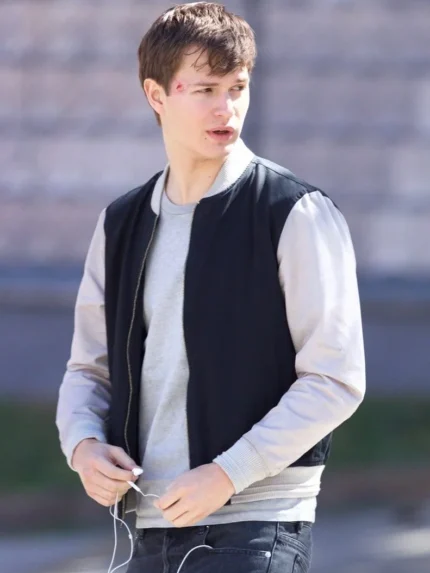 Baby Driver Ansel Elgort Black Jacket