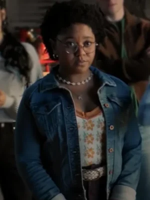 Beth Chapel Stargirl S02 Blue Denim Jacket front