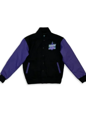 Cheersport Purple Varsity jacket front