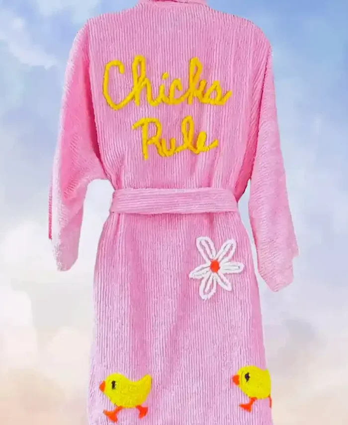 Chicks Rule Bathrobe back