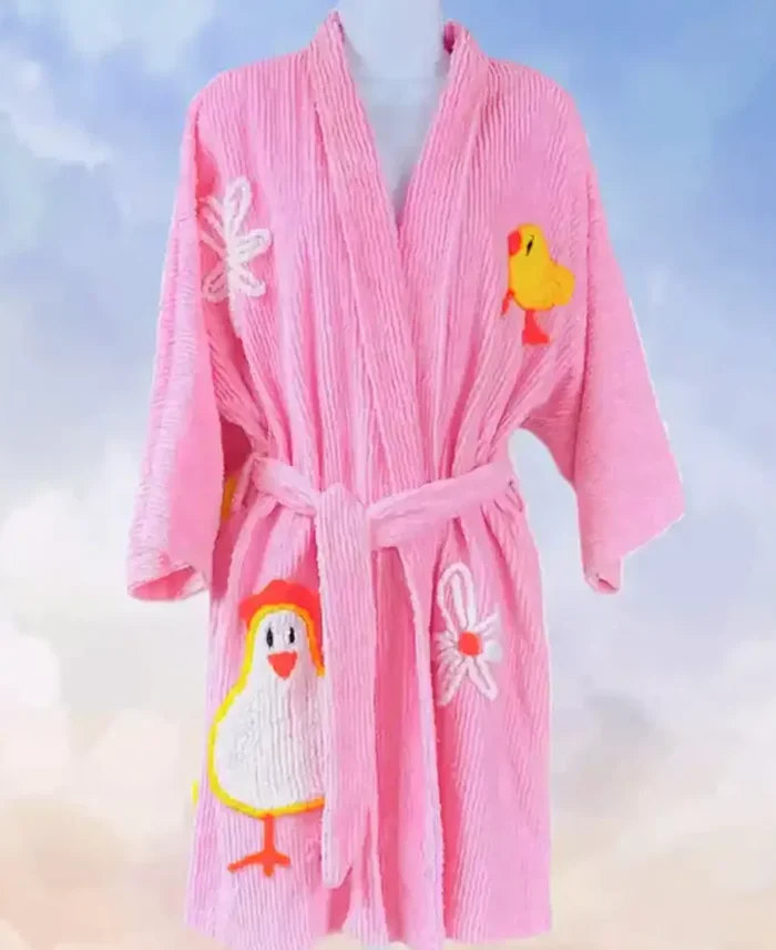 Chicks Rule Bathrobe front