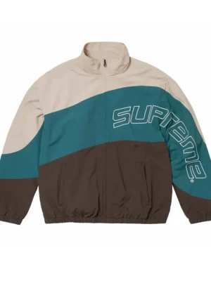 Curve Brown Track Jacket front