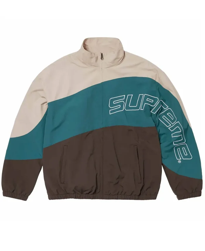 Curve Brown Track Jacket front