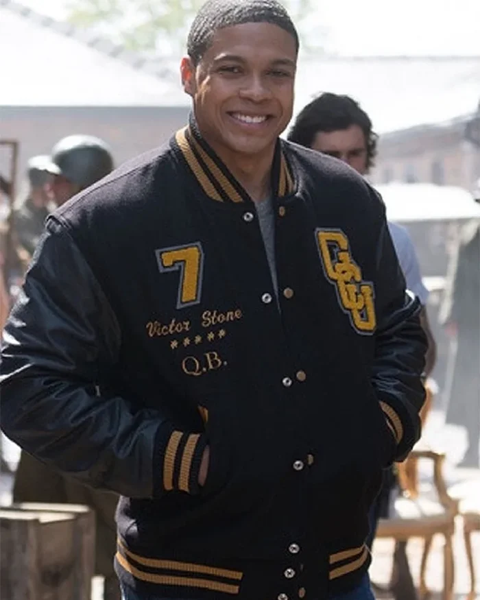 Cyborg-Justice-League-Letterman-Black-Varsity-Jacket