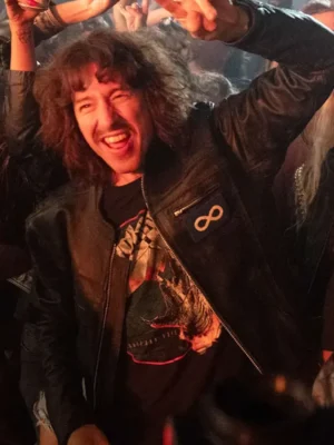 Deaner ’89 Paul Spence Black Leather Jacket front