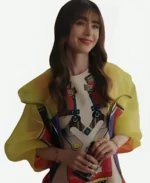 Emily In Paris S03 Emily Cooper Yellow Jacket front pose