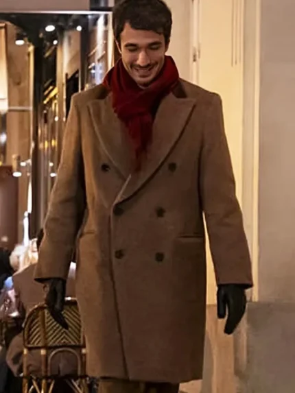 Emily in Paris Season 04 Marcello Brown Coat front