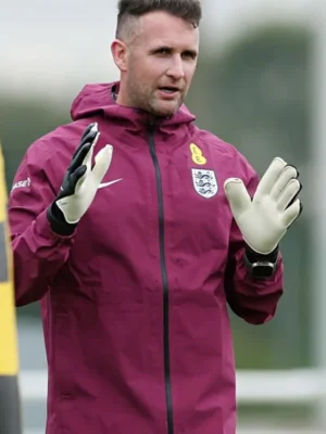 Euro 2024 England Maroon Jacket front