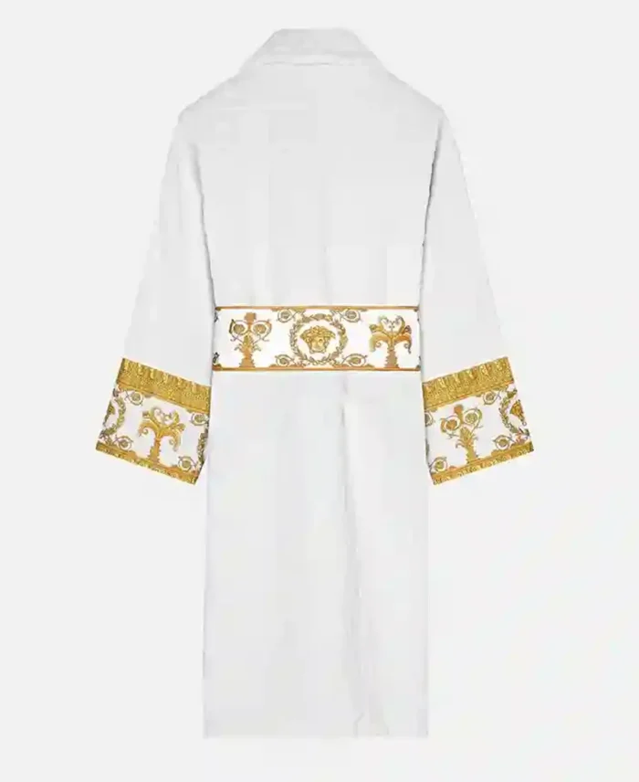 Ford Jast White and Silver Versace Bathrobe back