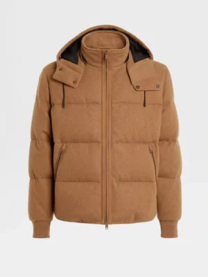 Gabriel Emily in Paris S04 Brown Puffer Jacket front