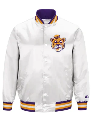 LSU Tigers White Jacket front