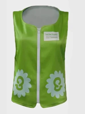 Luck Sam Greenfield Green Halloween Vest front