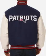 New England Patriots Varsity Jacket back