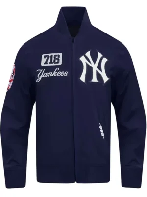 New York Yankees Area Code Navy Jacket front