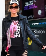 Paris Hilton Infinite Icon Leather Jacket front