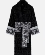 Pat Bode Black with Grey Versace Bathrobe front