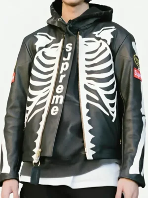 Supreme Vanson Leather Bones Jacket front