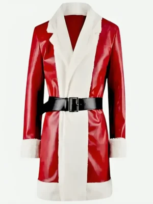 Violent Night Santa Claus Leather Jacket front