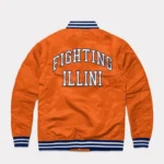 illinois-fighting-illini-orange-varsity-satin-jacket