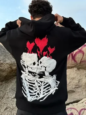 Till Death Do Us Part Spirit Halloween Hoodie black back