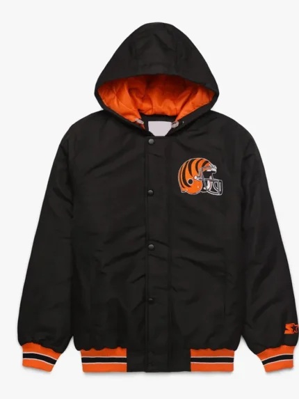 Cincinnati Bengals Black Hooded Jacket
