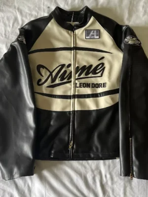 Rare Aime Leon Dore Leather Cafe Racer Jacket