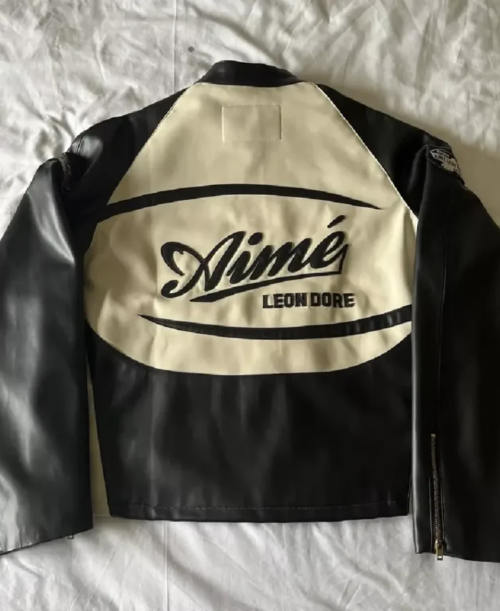 Rare Aime Leon Dore Leather Cafe Racer Jacket Sale