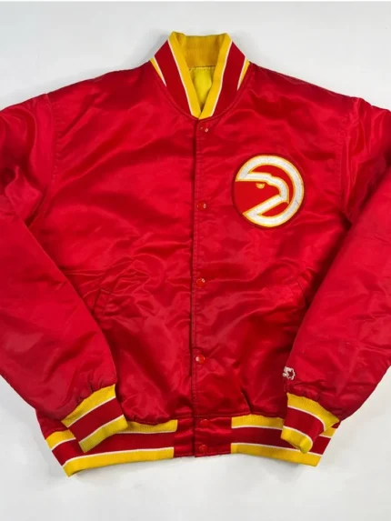 Atlanta Hawks 90’s Red Bomber Jacket