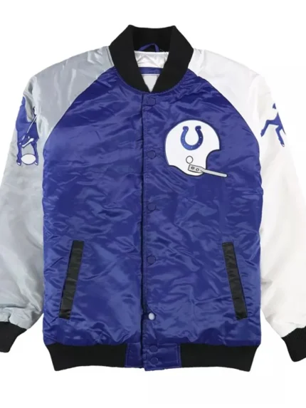 Baltimore Colts The Reliever Varsity Satin Jacket