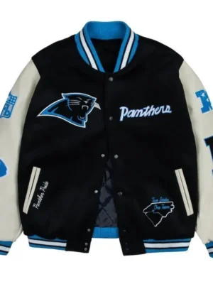 Carolina Panthers Two States One Team Letterman Jacket