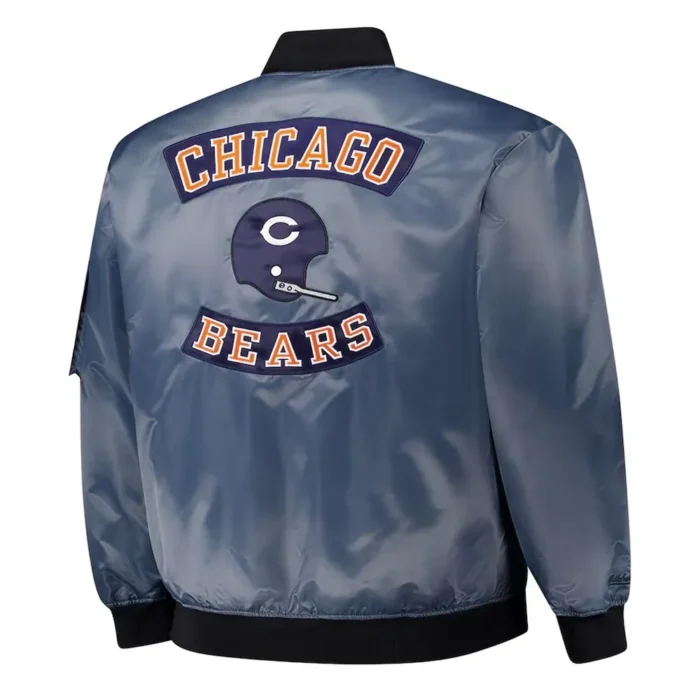 Chicago Bears Charcoal Bomber Full-Zip Jacket Sale