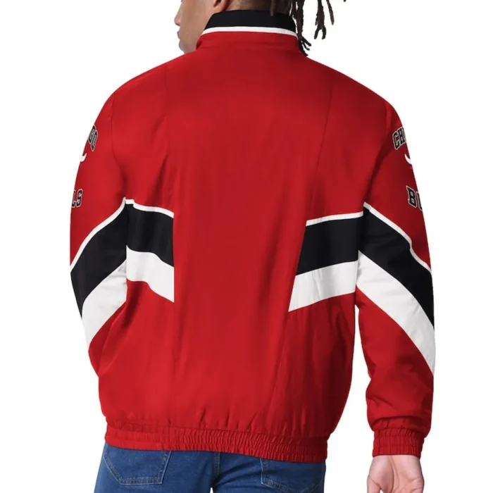 Chicago Bulls Captain Red Varsity Satin Jacket Sale