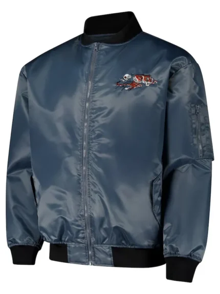 Cincinnati Bengals Charcoal Bomber Full-Zip Jacket