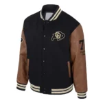 Colorado Buffaloes Navy and Brown Letterman Jacket