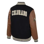 Colorado Buffaloes Navy and Brown Letterman Jacket Sale