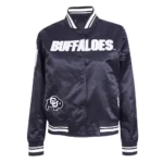 Colorado Buffaloes Pearl Navy Satin Jacket