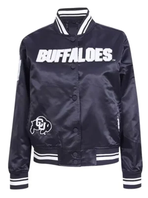 Colorado Buffaloes Pearl Navy Satin Jacket