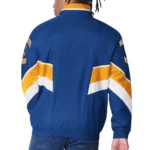 Golden State Warriors Captain Royal Varsity Satin Jacket Sale