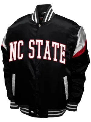 Iowa Hawkeyes Power Black Satin Jacket