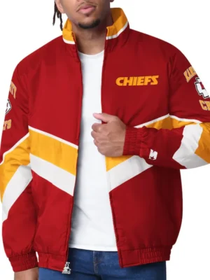 Kansas City Chiefs Captain Red Varsity Satin Jacket