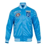 Kansas City Royals Retro Classic Rib Satin Jacket