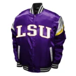 LSU Tigers Power Purple Satin Jacket