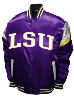 LSU Tigers Power Purple Satin Jacket