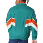 Miami Dolphins Captain Aqua Varsity Satin Jacket Sale