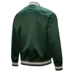 Michigan State Spartans Lightweight Current Logo Green Satin Jacket Sale