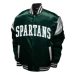 Michigan State Spartans Power Green Satin Jacket