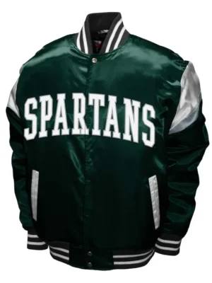 Michigan State Spartans Power Green Satin Jacket