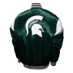 Michigan State Spartans Power Green Satin Jacket Sale